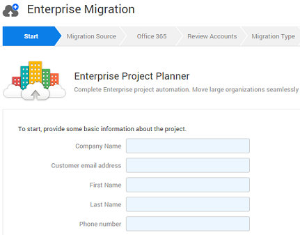 enterprise migration planner